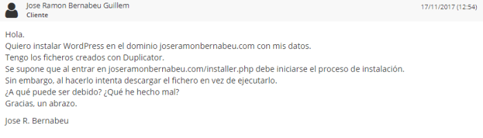 Ticket Servicio Técnico Raiola 01