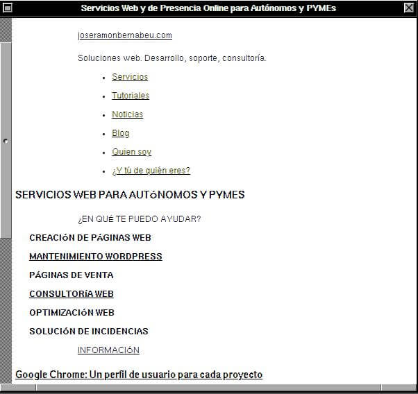 Cómo se veían las webs en 1990