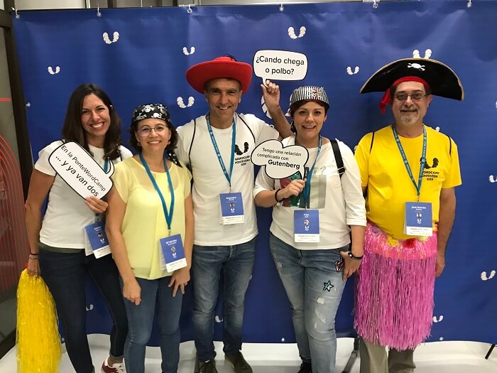 Grupo de asistentes a WordCamp Pontevedra 2019