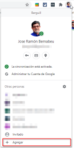 Crear perfil de usuario de Google en Chrome